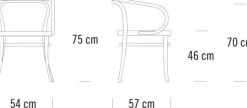 209 Armstol, ask fra Thonet