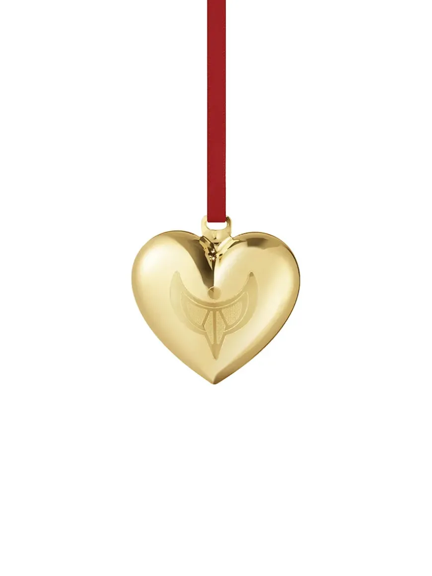 2024 Julehjerte, guldbelagt messing fra Georg Jensen
