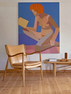 45 Lænestol, eg olie af Finn Juhl