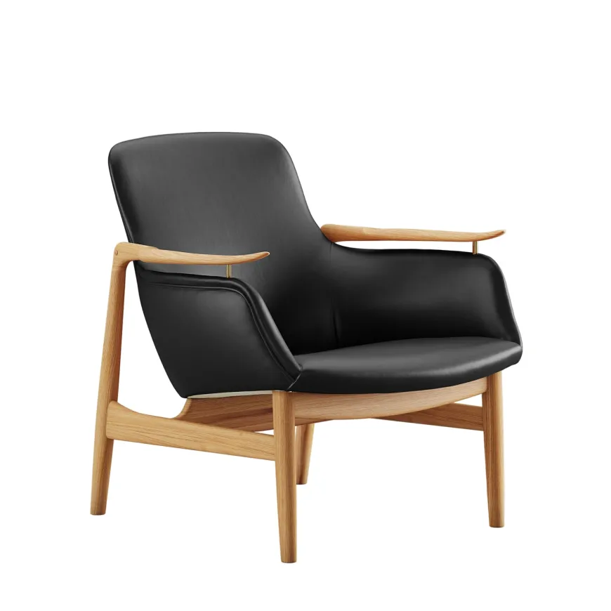 53 Lænestol, eg olie af Finn Juhl