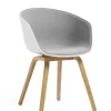About a Chair AAC22 forsidepolstret, hvid skal fra Hay