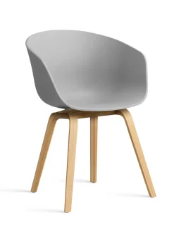 About a Chair AAC22 forsidepolstret, hvid skal fra Hay