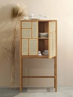 Air Cabinet, oak/cane fra Design House Stockholm
