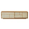 Air Sideboard Low, oak/cane fra Design House Stockholm