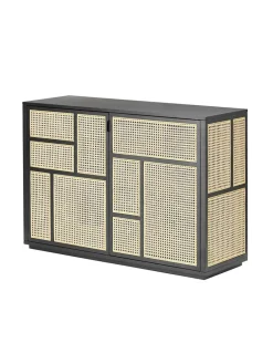 Air Sideboard, white/cane fra Design House Stockholm