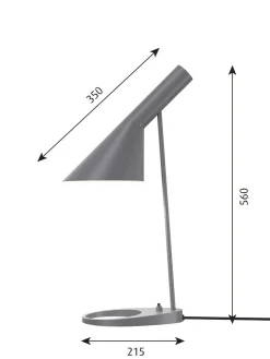 AJ bordlampe, mørk grå fra Louis Poulsen