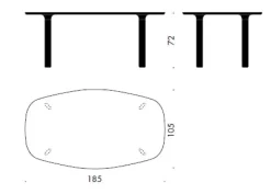 Analog Bord JH63 fra Fritz Hansen