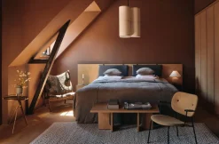 Androgyne Lounge Table, Calacatta Viola / Wood fra Audo Copenhagen