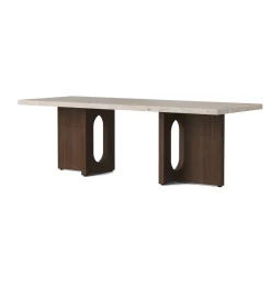 Androgyne Lounge Table, Calacatta Viola / Wood fra Audo Copenhagen