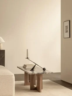 Androgyne Lounge Table, Kunis Breccia / Wood fra Audo Copenhagen