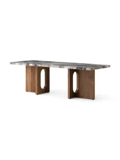 Androgyne Lounge Table, Kunis Breccia / Wood fra Audo Copenhagen