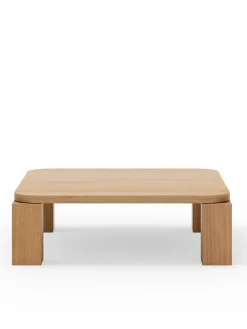 Atlas Sofabord 820x820, Natural Oak fra New Works