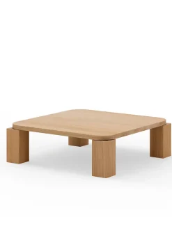 Atlas Sofabord 820x820, Smoked Oak fra New Works