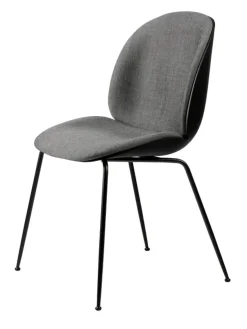 Beetle Chair, forsidepolstret, sort skal fra GUBI