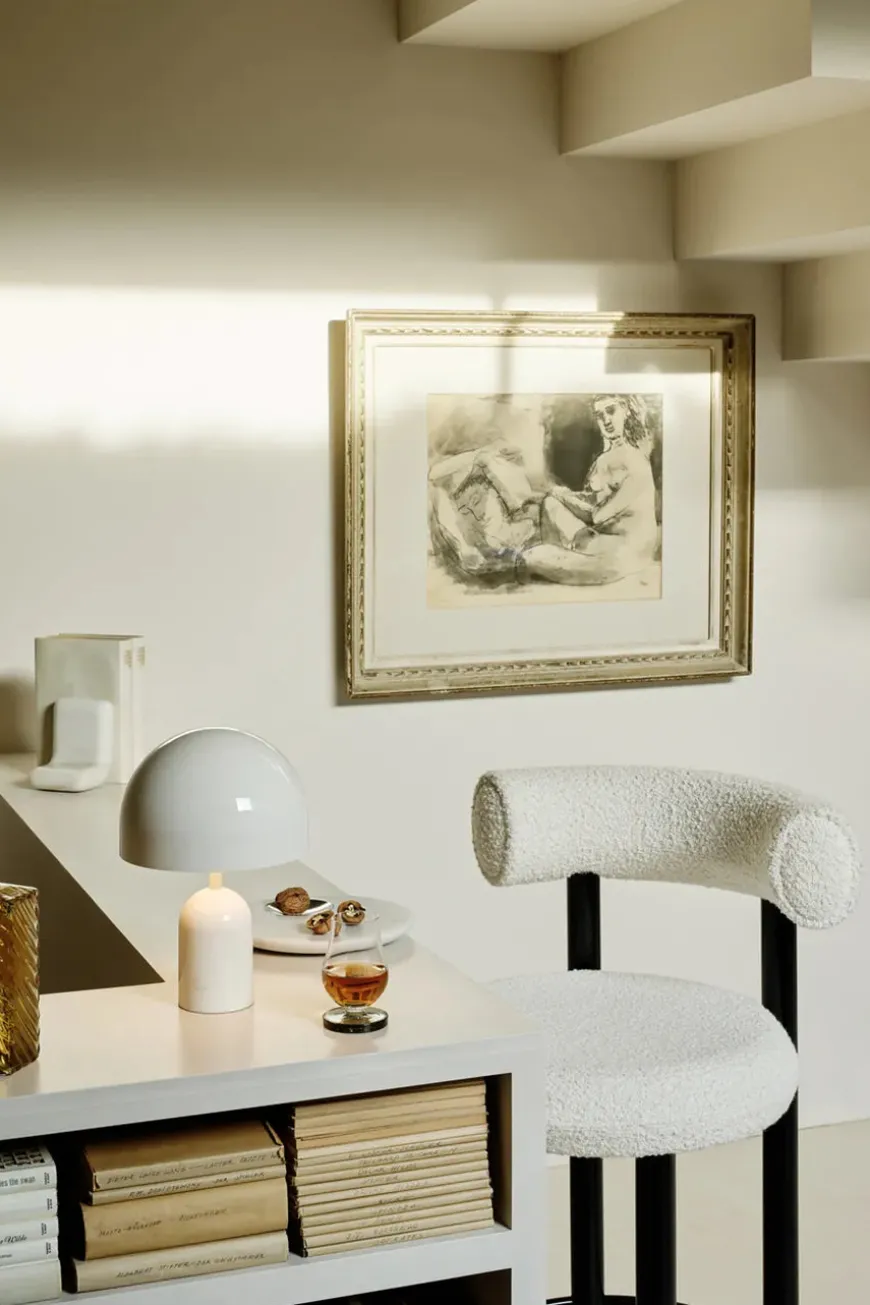 Bell Portable Bordlampe, taupe fra Tom Dixon