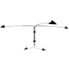 Big Wall Lamp w/5 Rotating Straight Arms af Serge Mouille