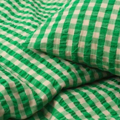 Bæk & Bølge Sengetøj, grøn/sand fra Juna