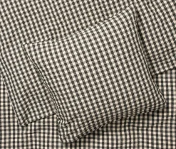 Bæk & Bølge Sengetøj, sort/sand fra Juna