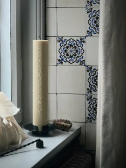 Block Candle Holder, sort messing fra Ferm Living