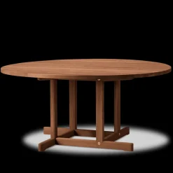 BM80 Shaker sofabord, rundt af Børge Mogensen