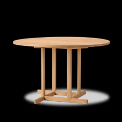 BM80 Shaker spisebord, rundt af Børge Mogensen