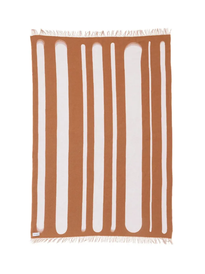 Brush Plaid, tan/milk fra raawii