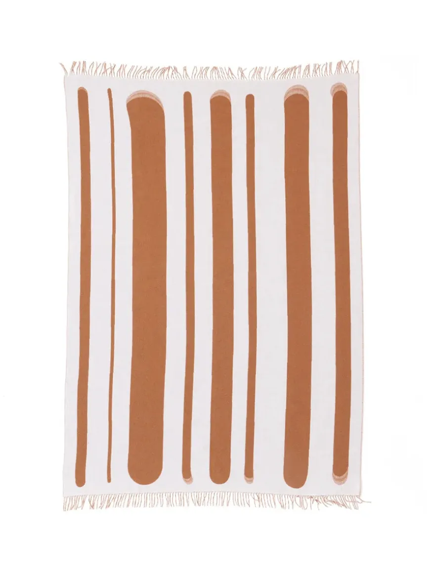 Brush Plaid, tan/milk fra raawii