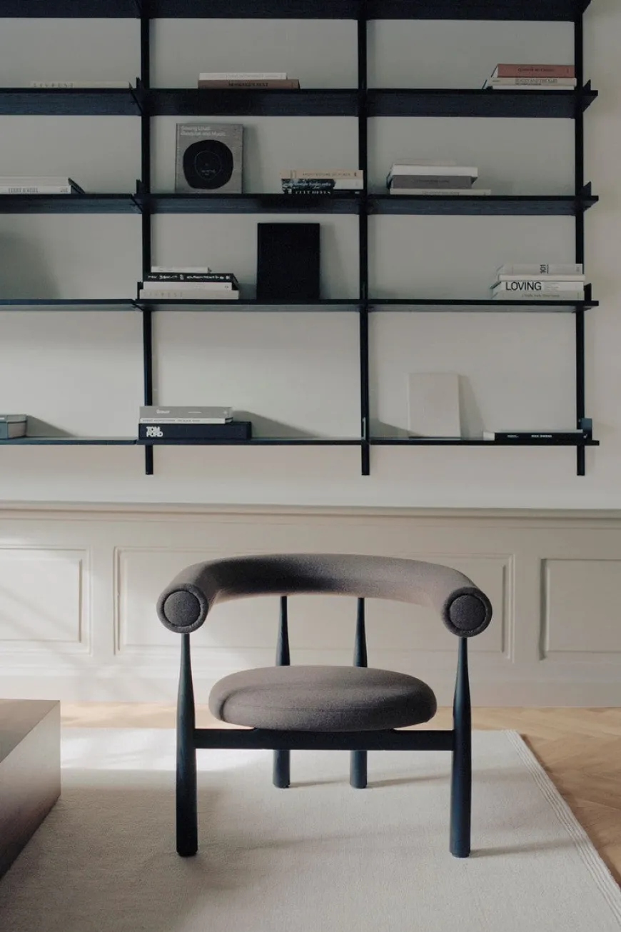 Bukowski Loungestol, sort bøg fra New Works