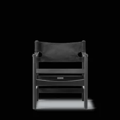 Canvas 21 stol, sortlakeret eg af Børge Mogensen