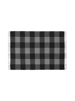 Caracas Plaid, black fra Silkeborg Uldspinderi
