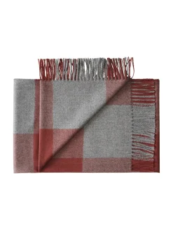 Caracas Plaid, rosewood fra Silkeborg Uldspinderi