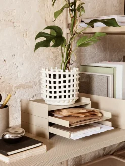 Ceramic Basket, oval fra Ferm Living