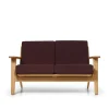 CH292 2 pers. sofa, eg olie af Hans J. Wegner