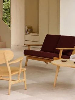 CH292 2 pers. sofa, eg olie af Hans J. Wegner