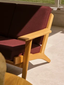 CH292 2 pers. sofa, eg olie af Hans J. Wegner