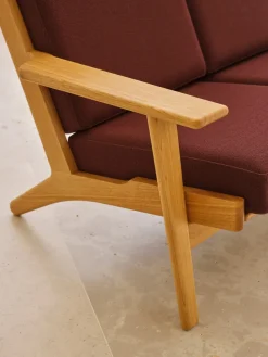 CH292 2 pers. sofa, eg olie af Hans J. Wegner