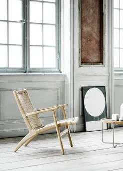 CH25 Loungestol, eg olie af Hans J. Wegner