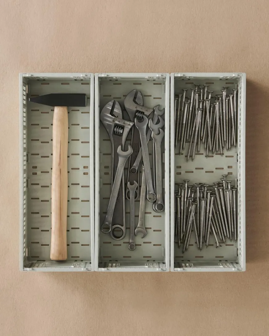 Colour Crate Mini Oblong, Grey fra Hay