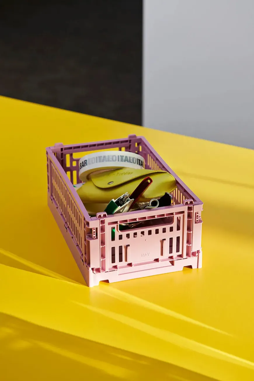 Colour crate S, mix golden yellow fra Hay