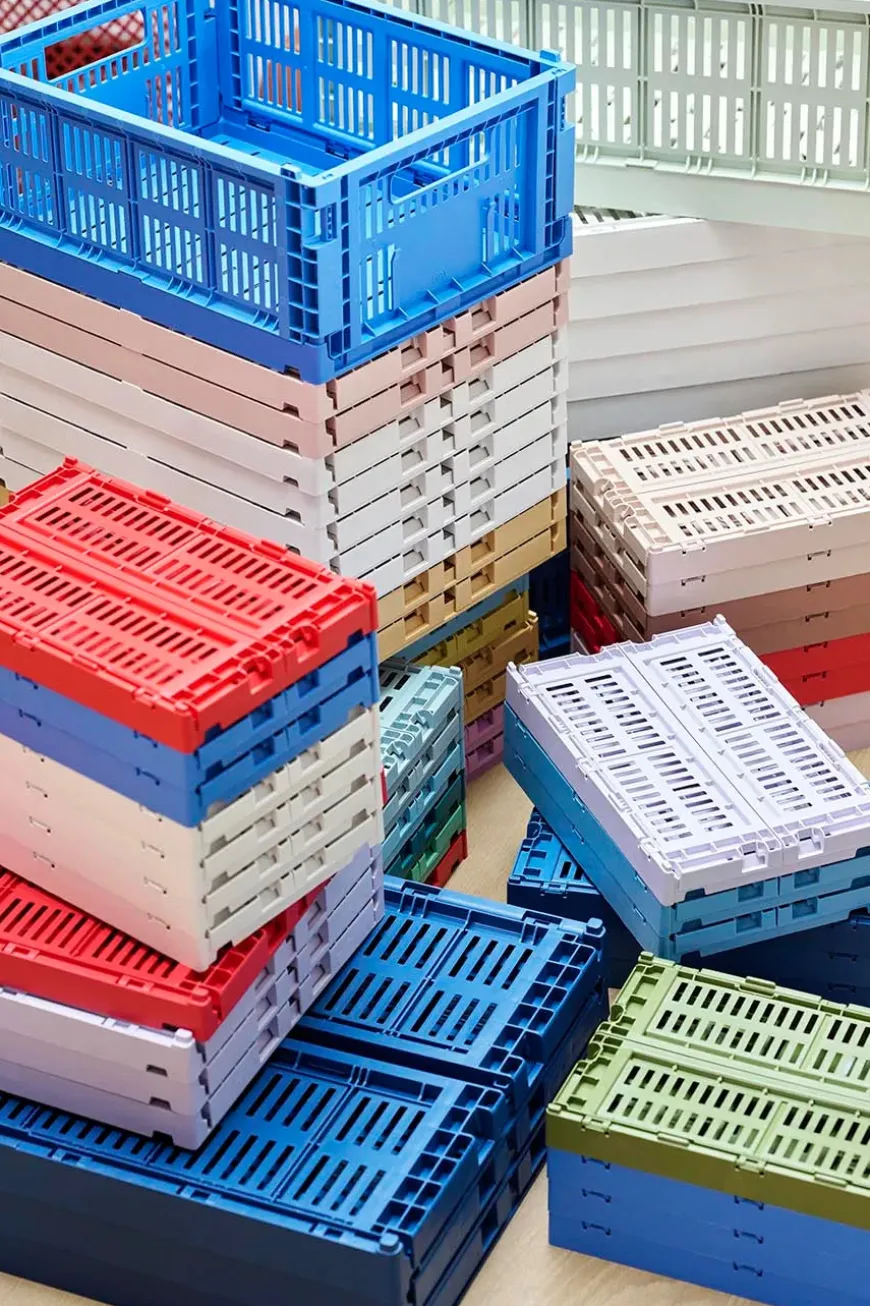 Colour crate S, mix golden yellow fra Hay