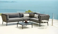 Conic 2 pers. Modulsofa, højre inkl. hyndesæt fra Cane-line