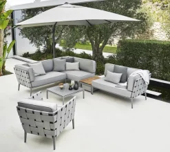 Conic Loungestol inkl. Hyndesæt fra Cane-line