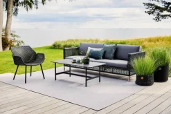 Connect 3 personers Sofa, black/antracite fra Cane-line