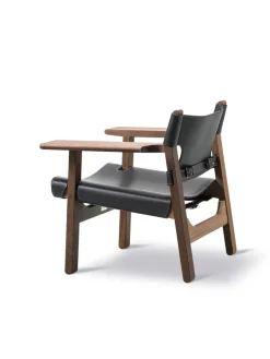 Den Spanske Stol i cognac læder, valnød olie af Børge Mogensen