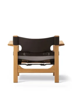 Den Spanske Stol i cognac læder, eg sæbe af Børge Mogensen