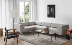 Den Spanske Stol i mørkebrun læder, eg olie af Børge Mogensen