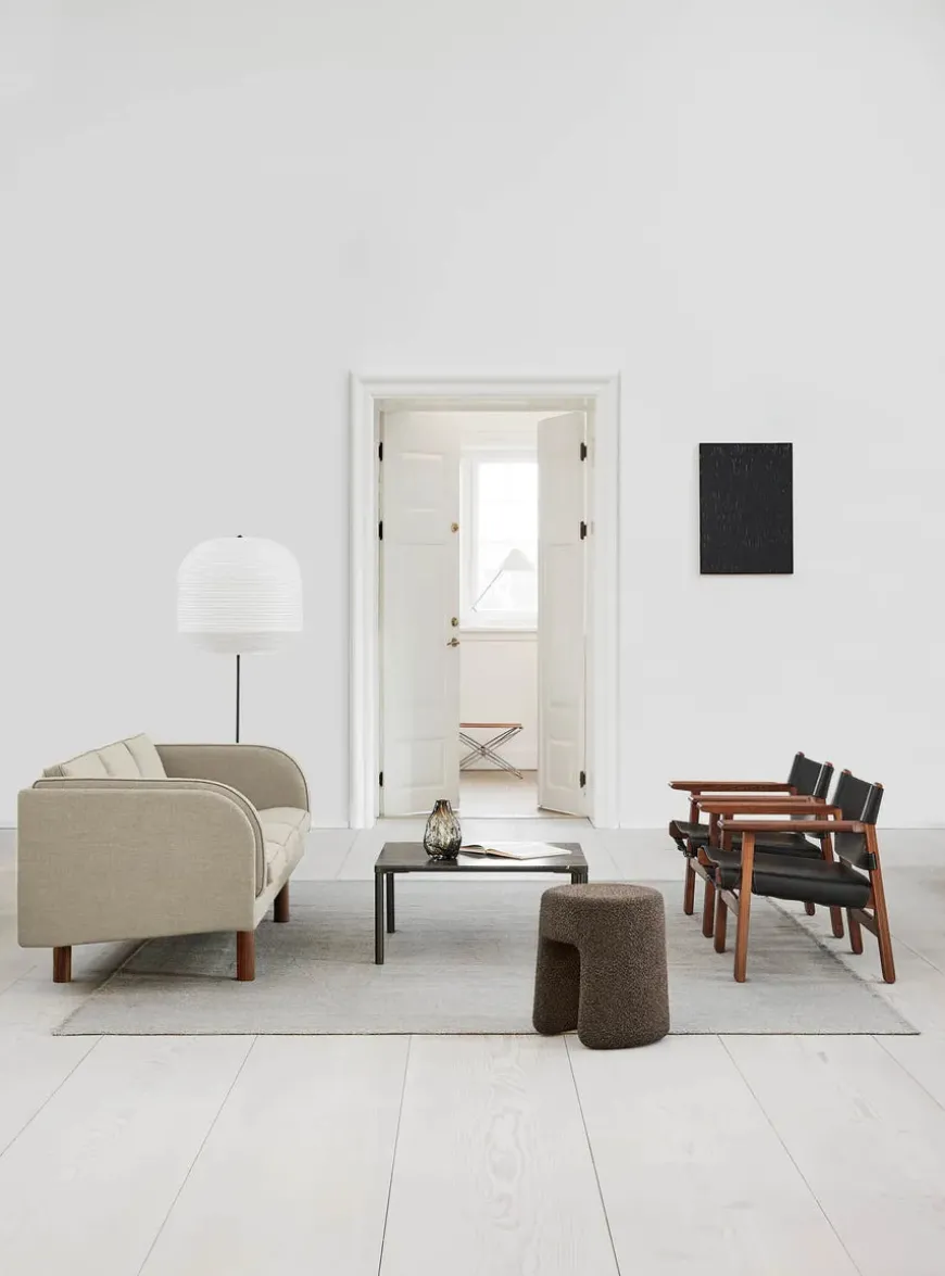 Den Spanske Stol i mørkebrun læder, Røget eg olie af Børge Mogensen