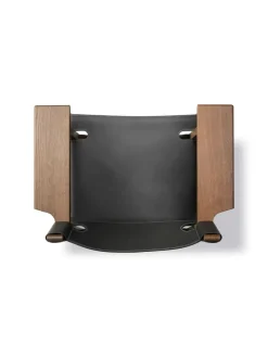 Den Spanske Stol i naturfarvet læder, eg olie af Børge Mogensen