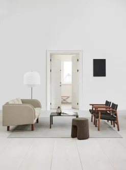 Den Spanske Stol i sort læder, eg sæbe af Børge Mogensen