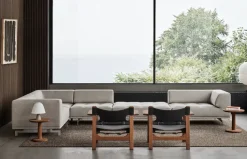 Den Spanske Stol i sort læder, røget eg olie af Børge Mogensen